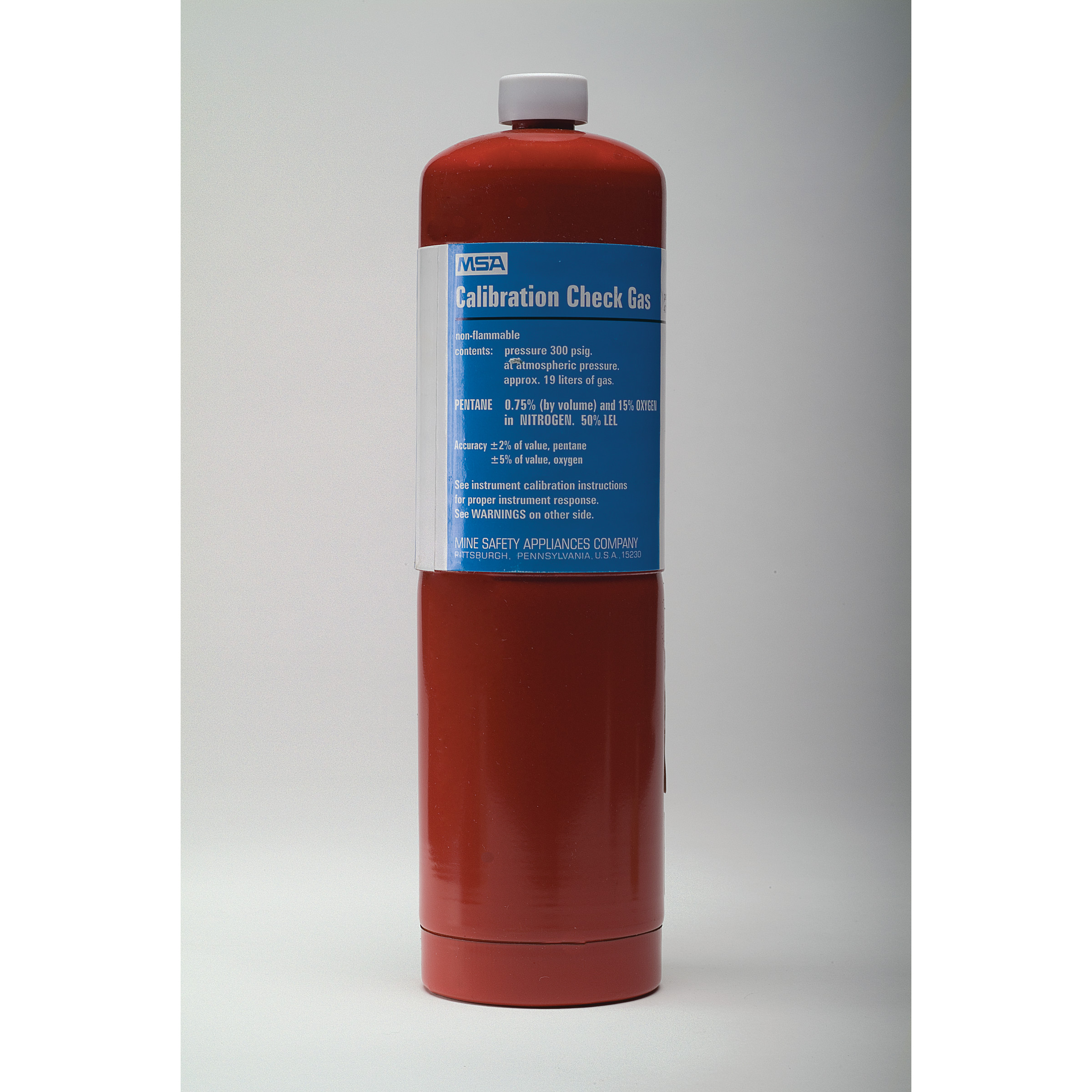 GAS, 19L, 0.75% PENTANE, 15% O2